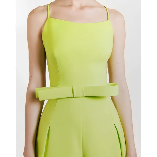Gemy Maalouf Flared Pant Crepe Set, view 4