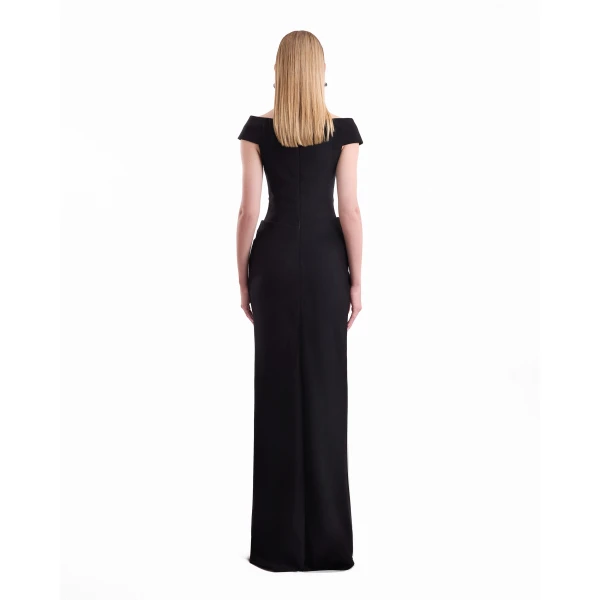 Gemy Maalouf Floral Off-Shoulder Dress, view 4