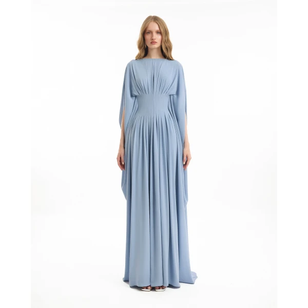 Gemy Maalouf Flowy High-Neck Dress, view 2