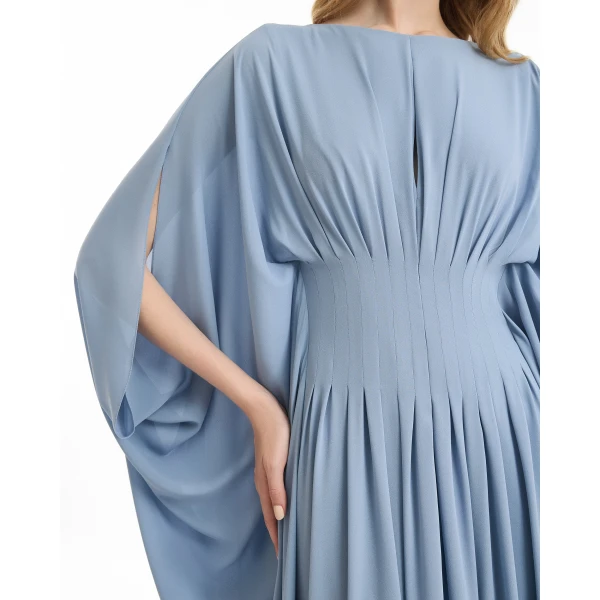 Gemy Maalouf Flowy High-Neck Dress, view 4