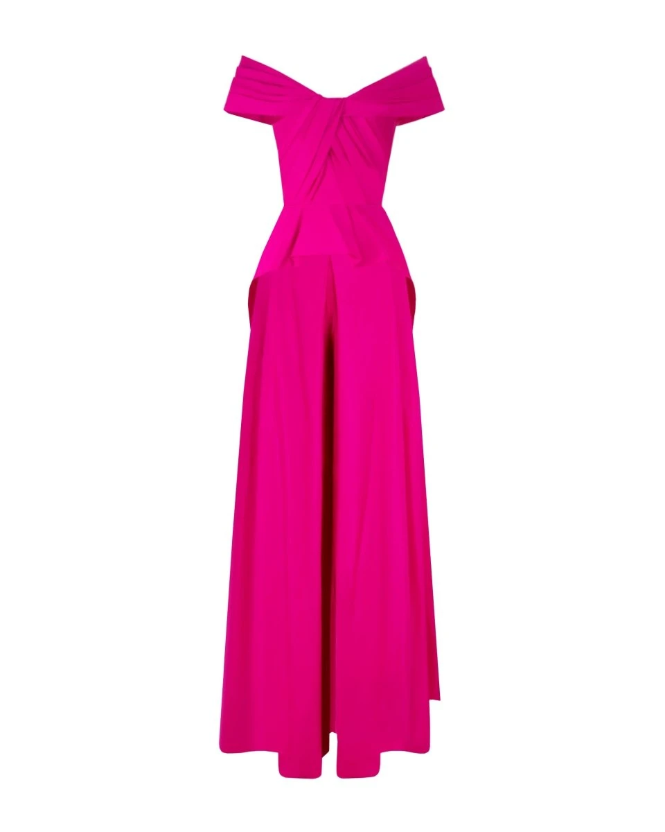 Gemy Maalouf Fuchsia Taffeta Set Gemy Maalouf Fuchsia Taffeta Set