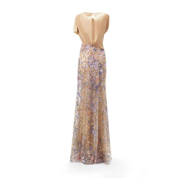 Gemy Maalouf Fully Beaded Skirt Dress, view 5