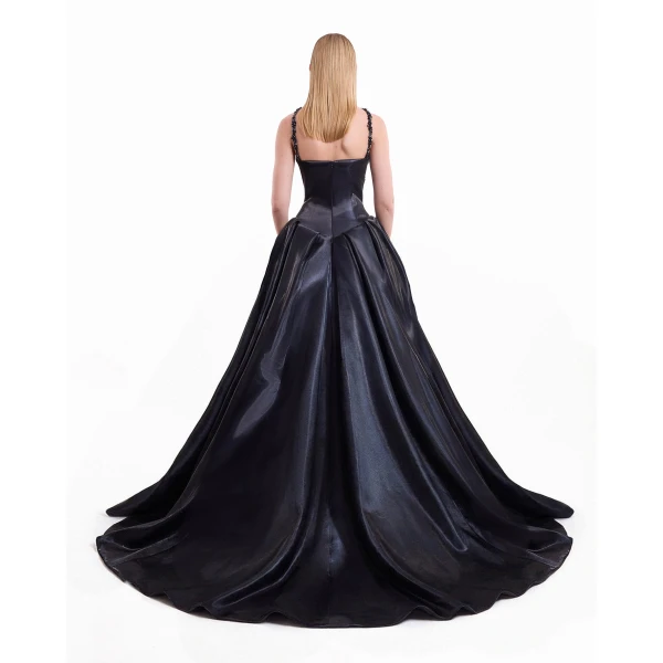 Gemy Maalouf Halter Neck Embellished Dress, view 4