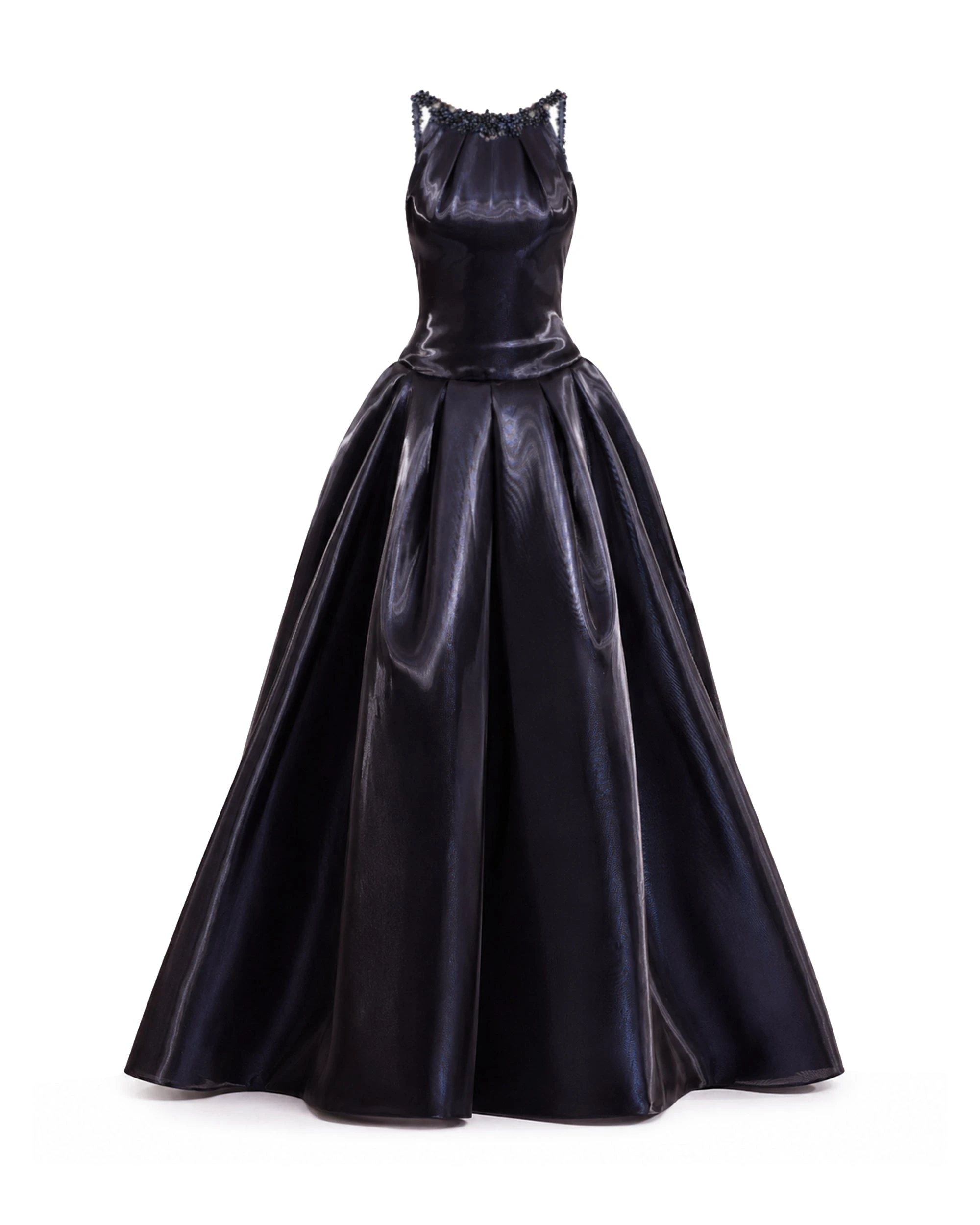Gemy Maalouf Halter Neck Embellished Dress Gemy Maalouf Halter Neck Embellished Dress