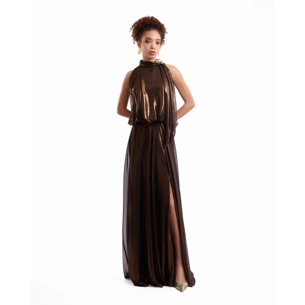 Gemy Maalouf Halter Scarf Dress, view 2
