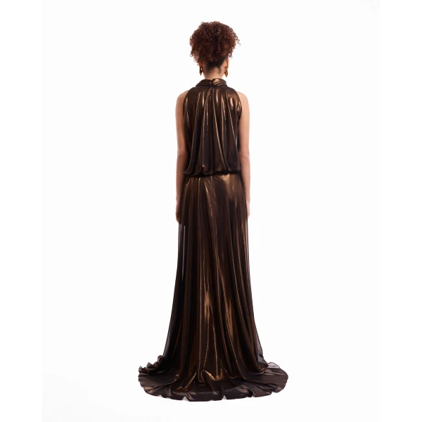 Gemy Maalouf Halter Scarf Dress, view 4