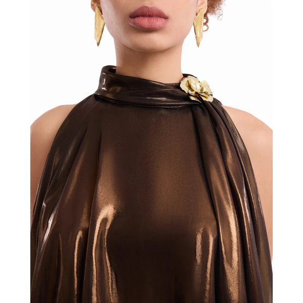 Gemy Maalouf Halter Scarf Dress, view 5
