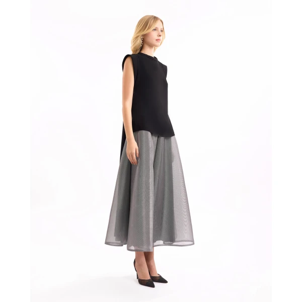 Gemy Maalouf High-Neck Metallic Set, view 3