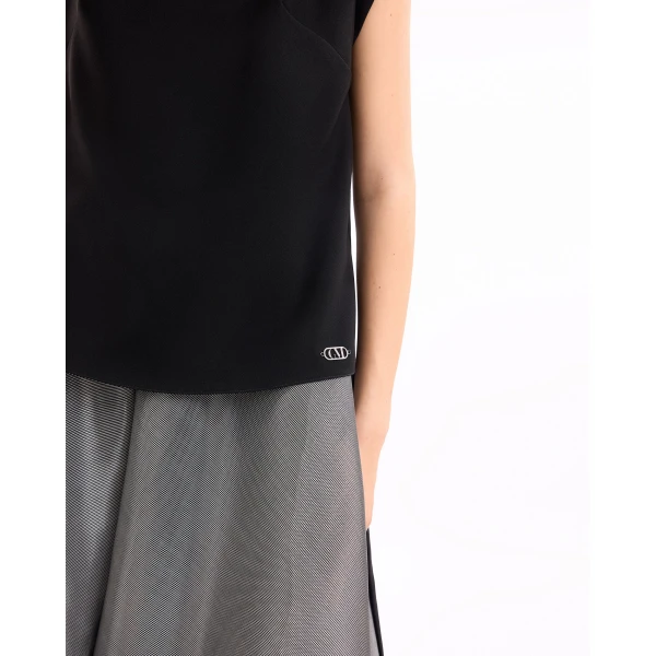 Gemy Maalouf High-Neck Metallic Set, view 5
