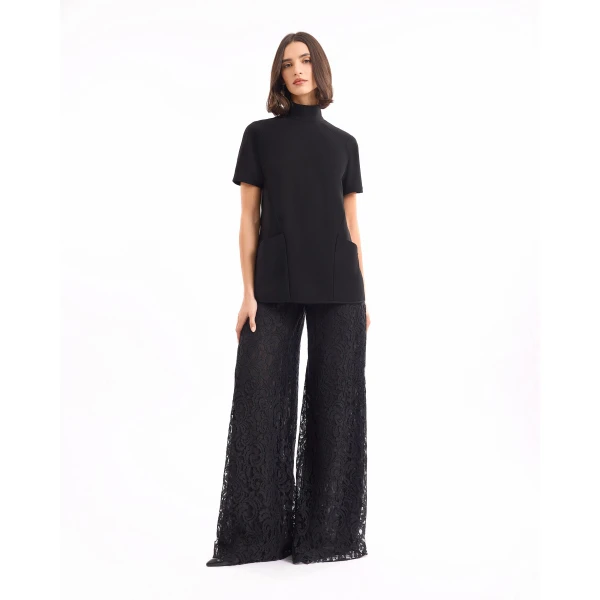 Gemy Maalouf High-Neck Top with Trousers, view 2