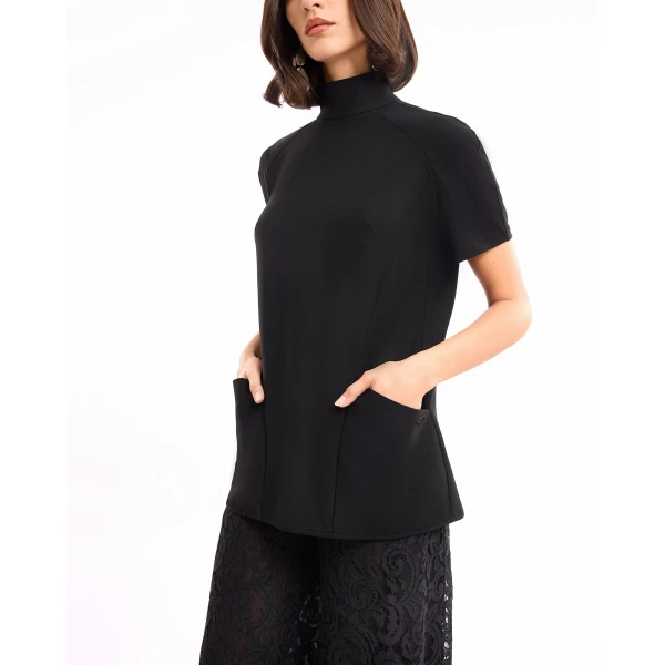 Gemy Maalouf High-Neck Top with Trousers, view 4