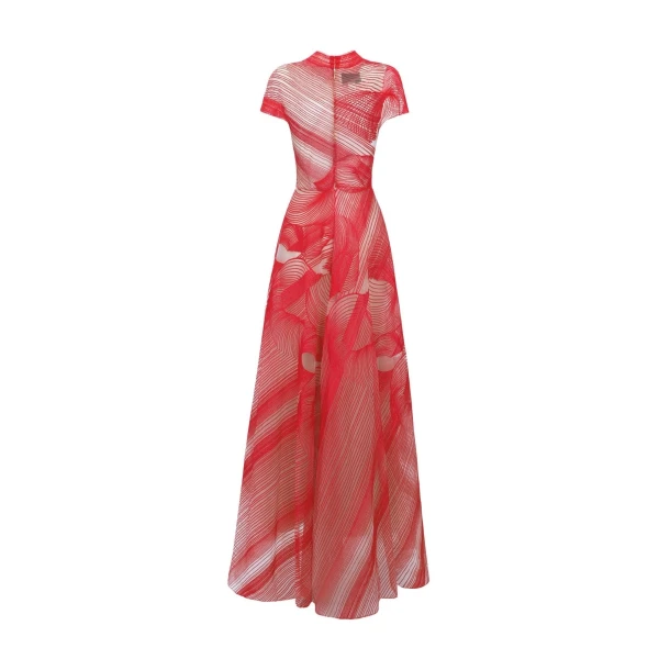 Gemy Maalouf High-Neckline Dress, view 5