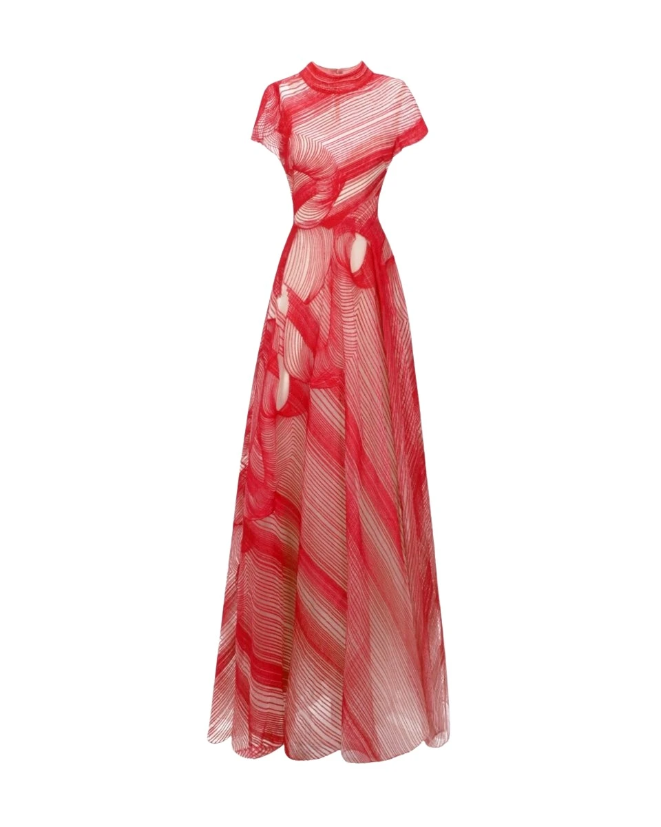 Gemy-Maalouf-High-Neckline-Dress-coveti98299_nobg Gemy Maalouf High-Neckline Dress