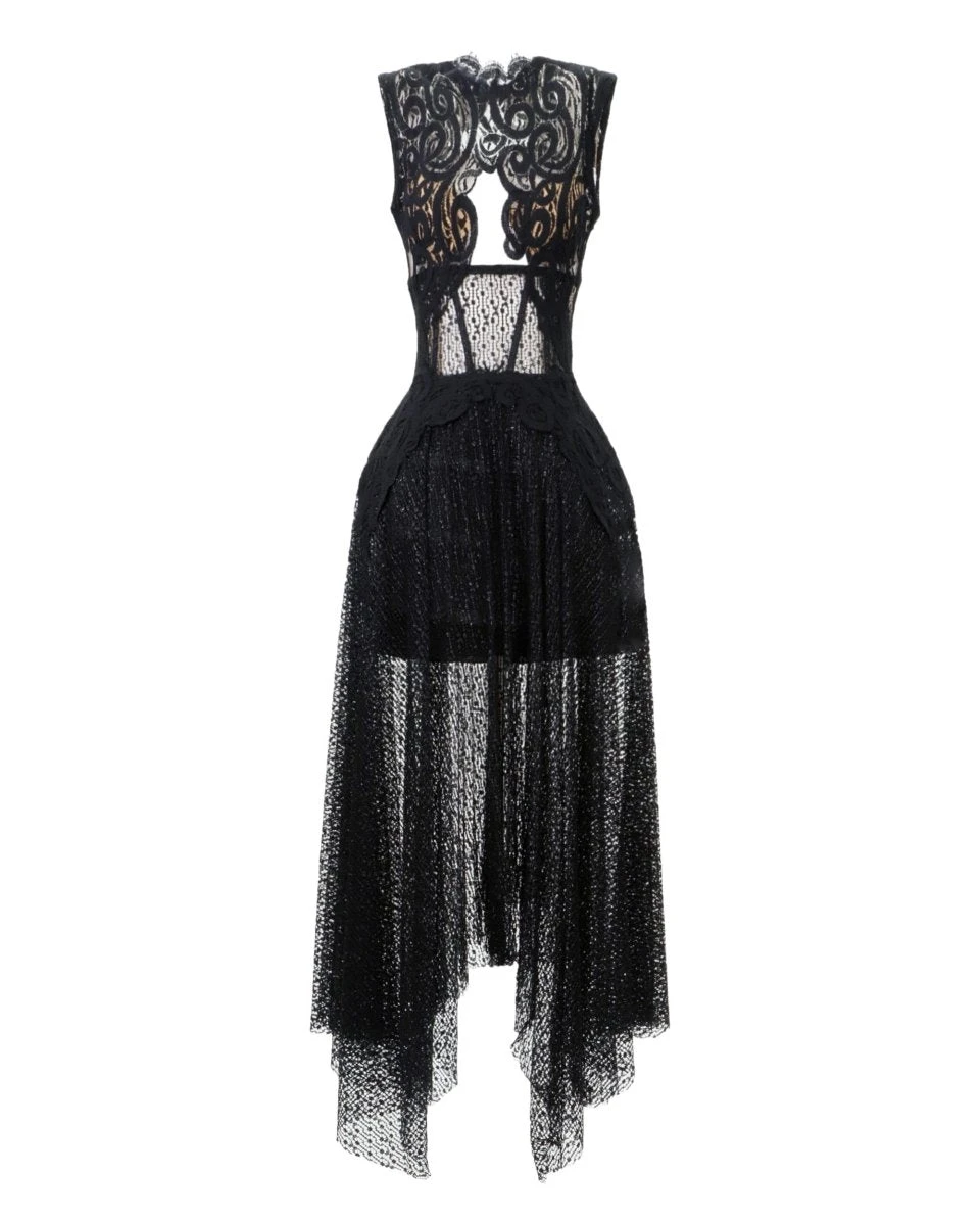 Gemy Maalouf Intricate Lace Dress Gemy Maalouf Intricate Lace Dress