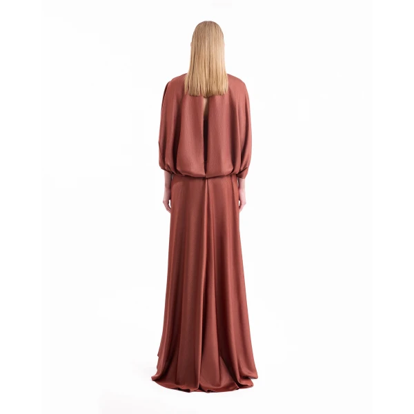 Gemy Maalouf Keyhole Batwing Dress, view 4