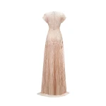 Gemy Maalouf Laser-Cut Embroidery Dress