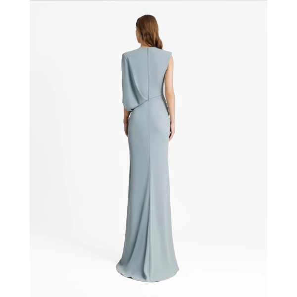 Gemy Maalouf Long Dress With Bolero-Like Sleeve, view 3