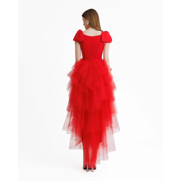 Gemy Maalouf Long Dress With Bow Design, view 3