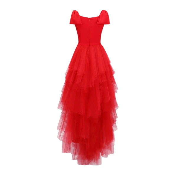 Gemy Maalouf Long Dress With Bow Design, view 5