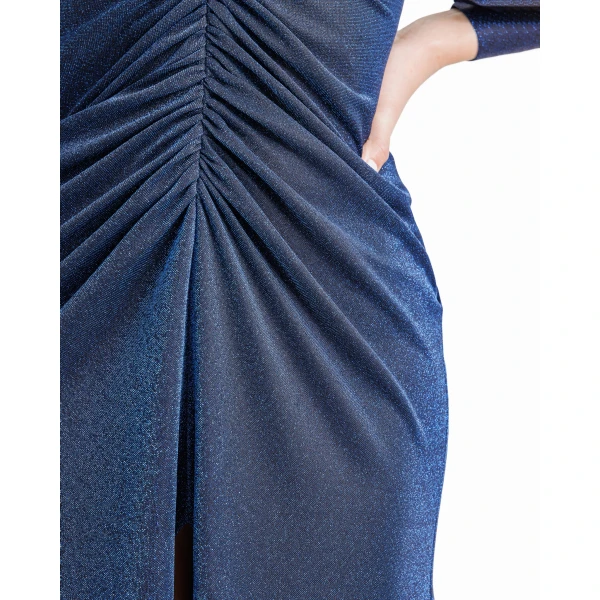 Gemy Maalouf Long Sleeve Gathered Dress, view 4