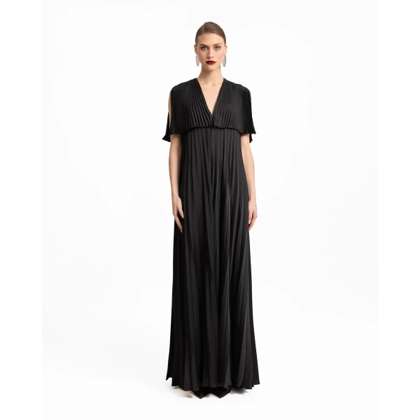 Gemy Maalouf Loose-Cut Plissé Dress, view 2