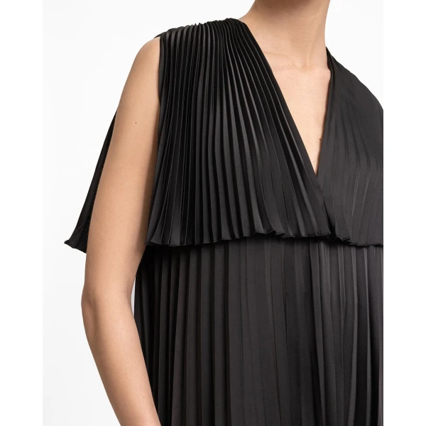 Gemy Maalouf Loose-Cut Plissé Dress, view 4