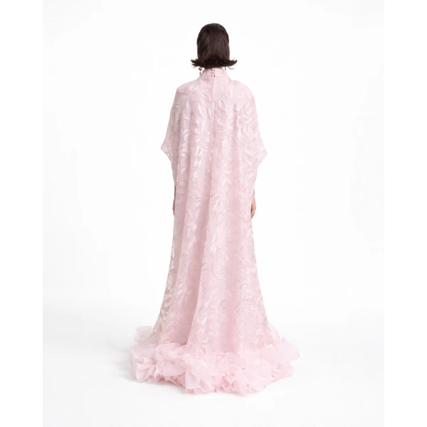Gemy Maalouf Loose-Cut with Ruffled Hemline Kaftan, view 3