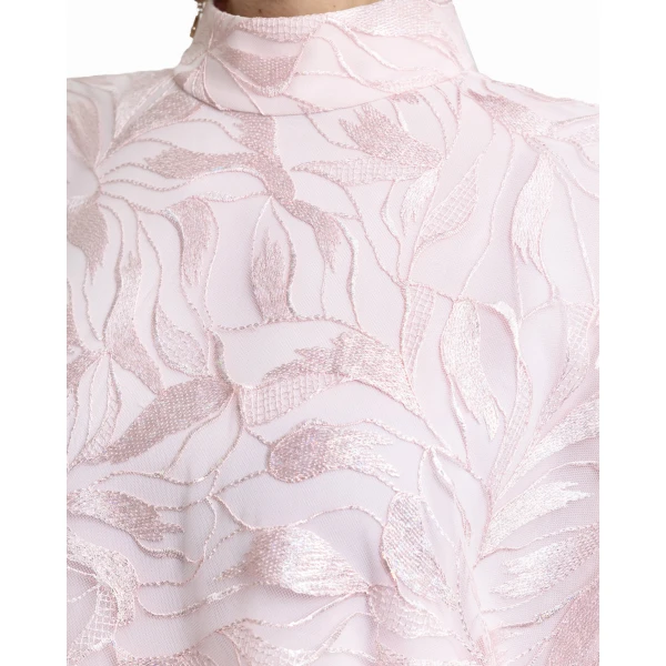 Gemy Maalouf Loose-Cut with Ruffled Hemline Kaftan, view 4