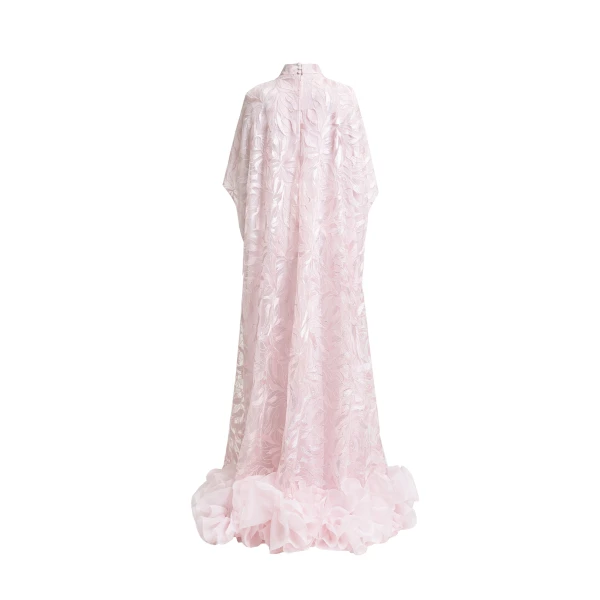 Gemy Maalouf Loose-Cut with Ruffled Hemline Kaftan, view 5