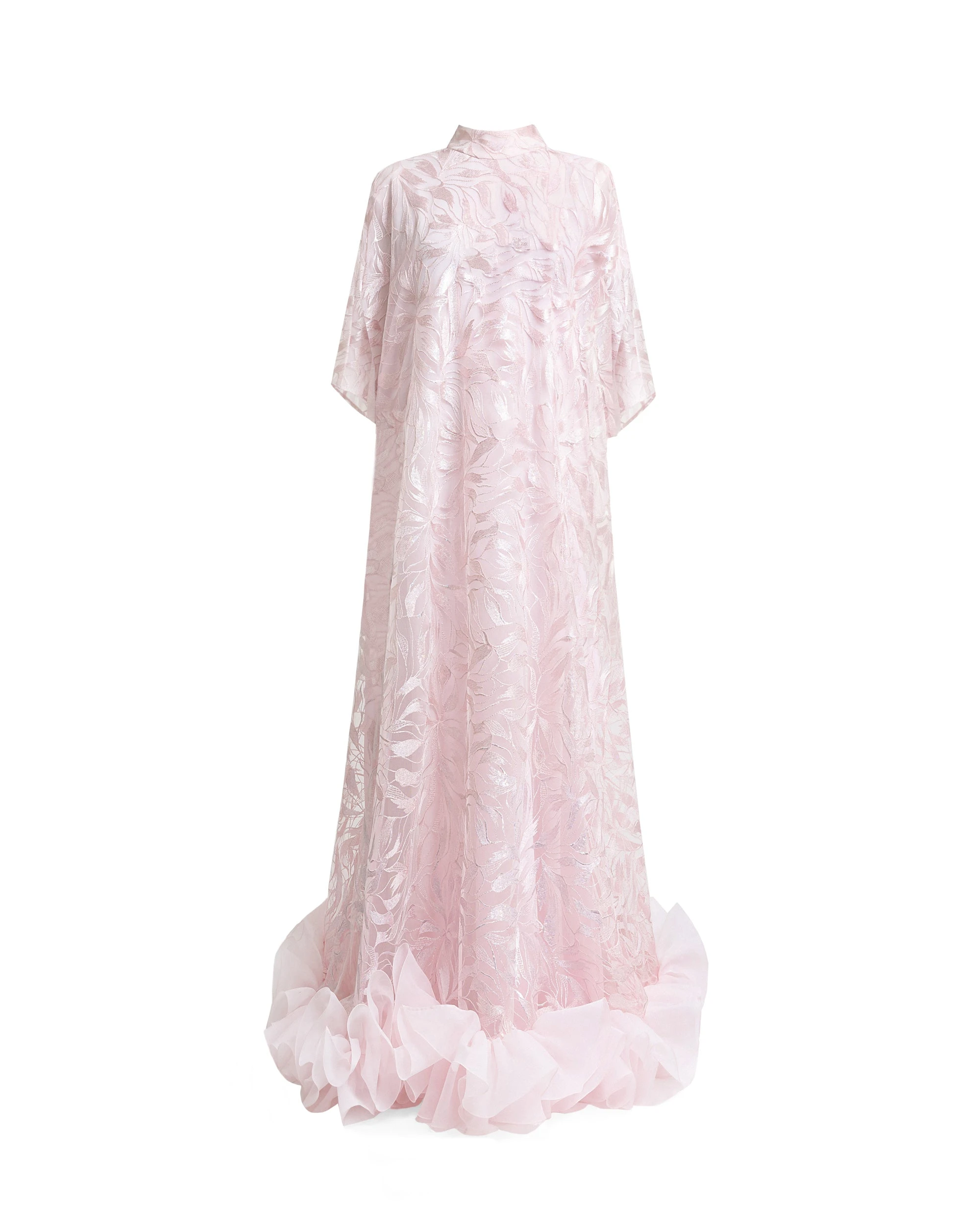 Gemy Maalouf Loose-Cut with Ruffled Hemline Kaftan Gemy Maalouf Loose-Cut with Ruffled Hemline Kaftan