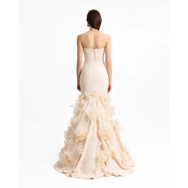 Gemy Maalouf Mermaid-Cut Strapless Dress, view 3