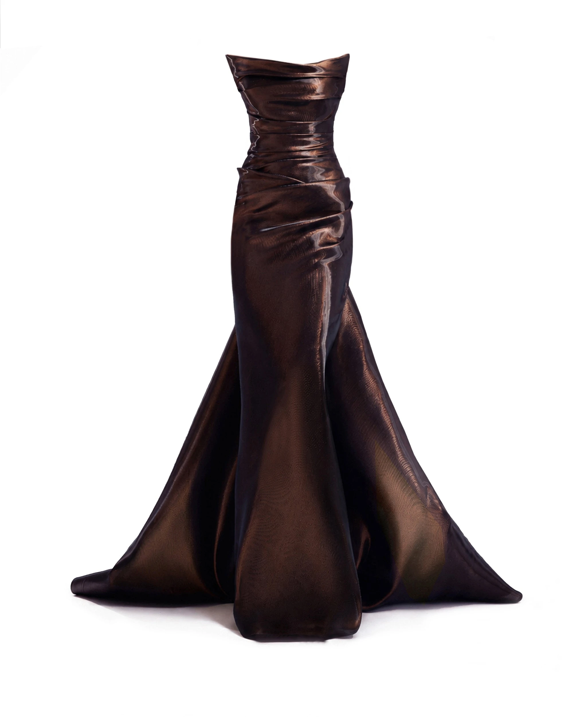 Gemy Maalouf Metallic Mermaid Dress Gemy Maalouf Metallic Mermaid Dress