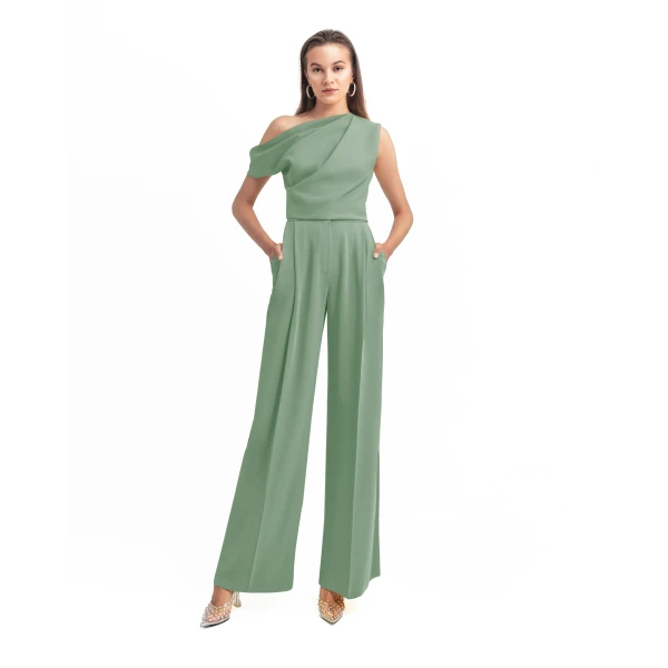 Gemy Maalouf Mint Crepe Set, view 2