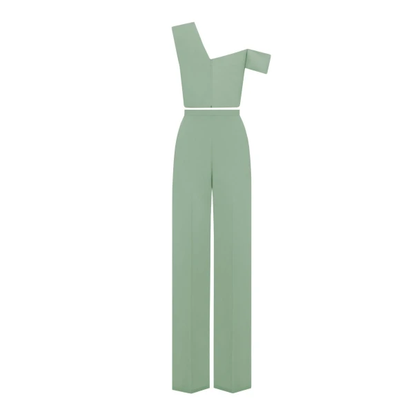 Gemy Maalouf Mint Crepe Set, view 5