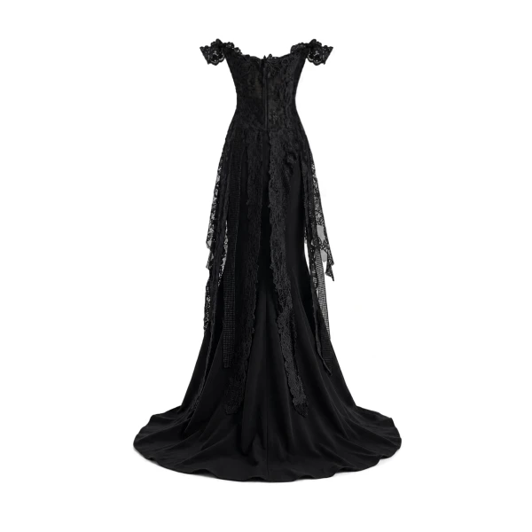 Gemy Maalouf Off-Shoulder Embroidered Corset Set, view 5