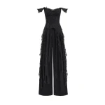 Gemy Maalouf Off-Shoulder Embroidered Corset Top