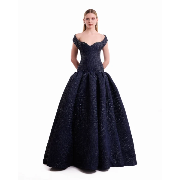Gemy Maalouf Off-Shoulder Sweetheart Dress, view 2