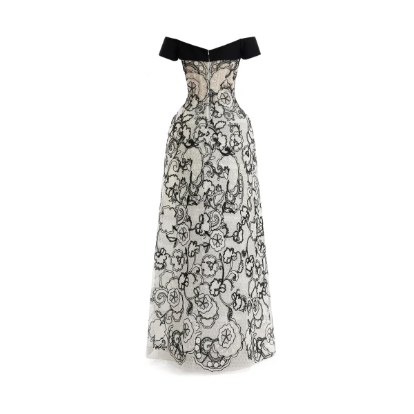 Gemy Maalouf Off-Shoulder Sweetheart Dress, view 5
