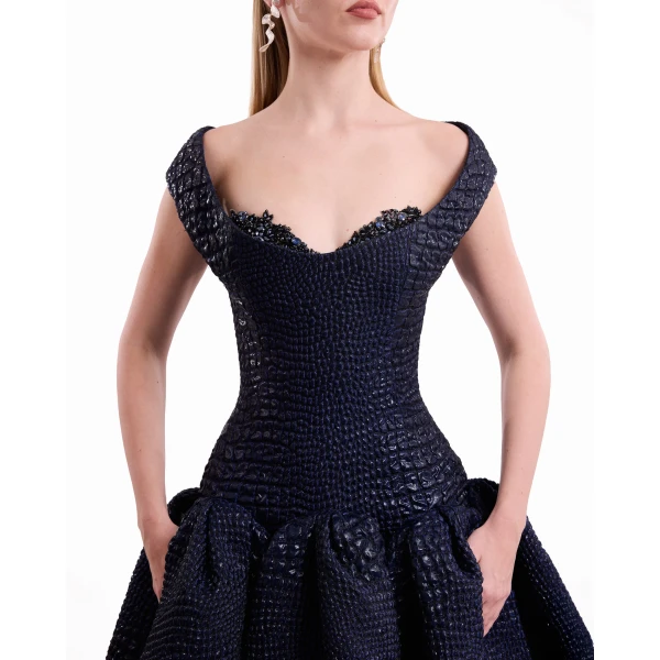 Gemy Maalouf Off-Shoulder Sweetheart Dress, view 5