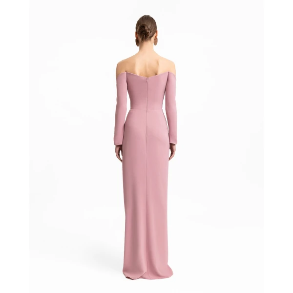 Gemy Maalouf Off-Shoulders Draped Dress, view 3