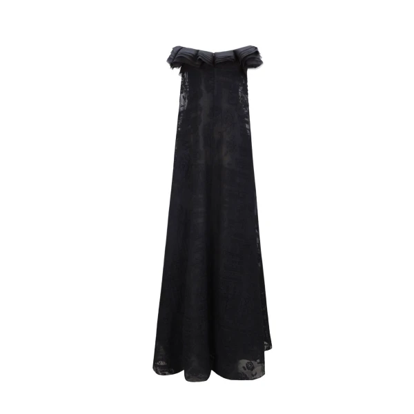 Gemy Maalouf Off-Shoulders Loose-Cut Dress, view 5