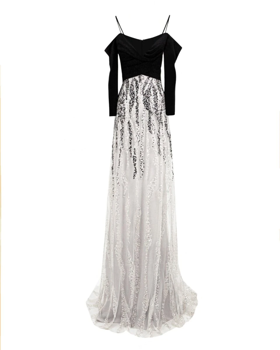 Gemy Maalouf Off-The-Shoulder Draped Dress Gemy Maalouf Off-The-Shoulder Draped Dress