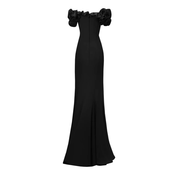 Gemy Maalouf Off-The-Shoulders Crepe Dress, view 5