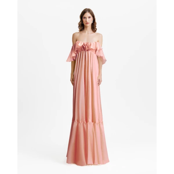 Gemy Maalouf Off-The-Shoulders Flowy Dress, view 2