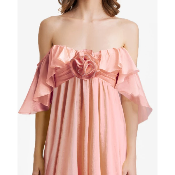 Gemy Maalouf Off-The-Shoulders Flowy Dress, view 4