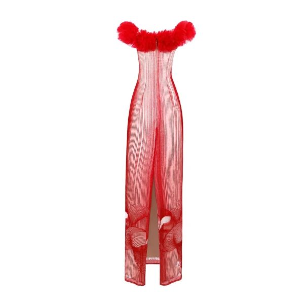 Gemy Maalouf Off-The-Shoulders Slim-Cut Dress, view 5