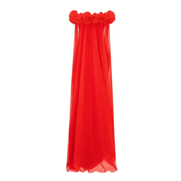Gemy Maalouf Off-The-Shoulders With Flower Embellisment Dress, view 5