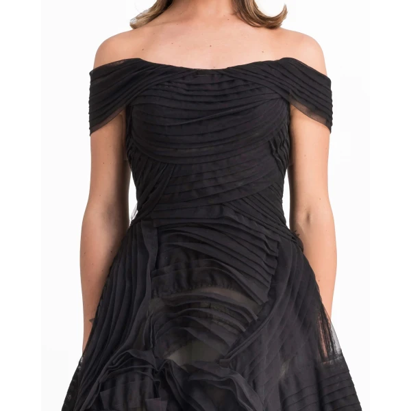 Gemy Maalouf Off-The-shoulders Tulle Gown, view 4