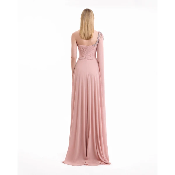 Gemy Maalouf One-Shoulder Draped Dress, view 4