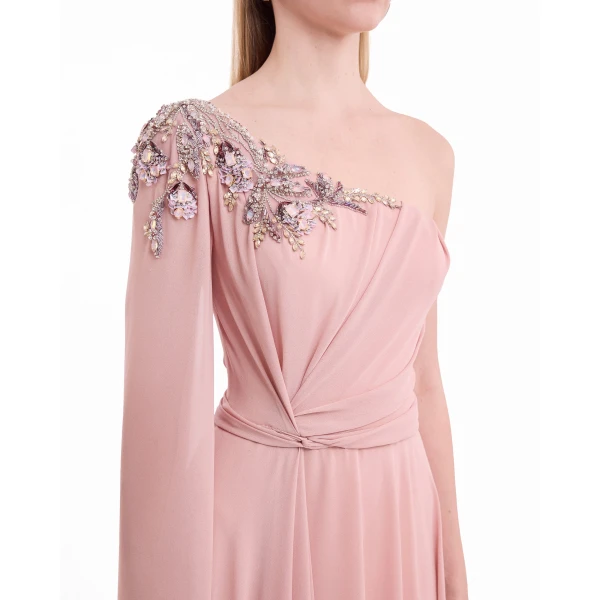 Gemy Maalouf One-Shoulder Draped Dress, view 5